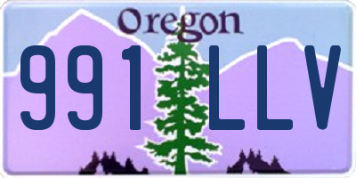 OR license plate 991LLV