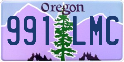 OR license plate 991LMC