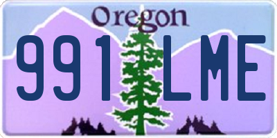 OR license plate 991LME