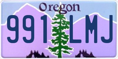 OR license plate 991LMJ