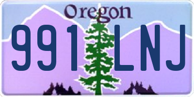 OR license plate 991LNJ