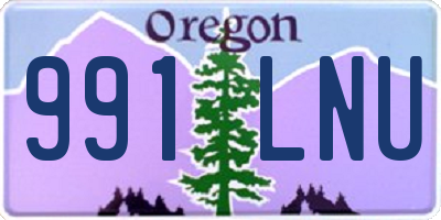 OR license plate 991LNU