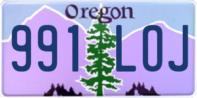 OR license plate 991LOJ