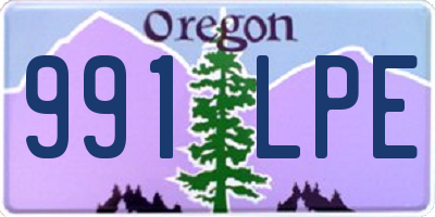 OR license plate 991LPE