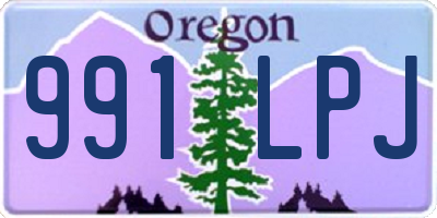 OR license plate 991LPJ