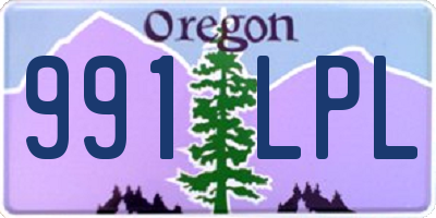 OR license plate 991LPL