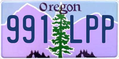 OR license plate 991LPP