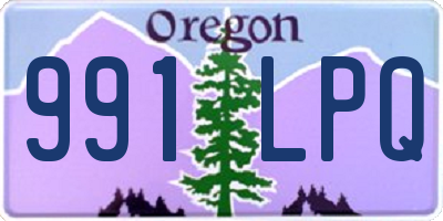 OR license plate 991LPQ