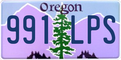 OR license plate 991LPS