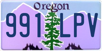 OR license plate 991LPV