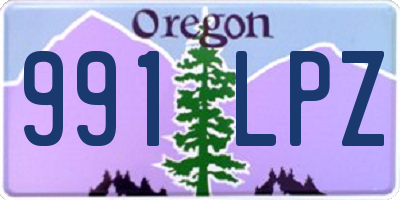 OR license plate 991LPZ