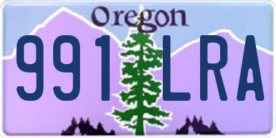 OR license plate 991LRA