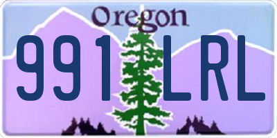 OR license plate 991LRL