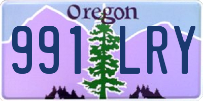 OR license plate 991LRY