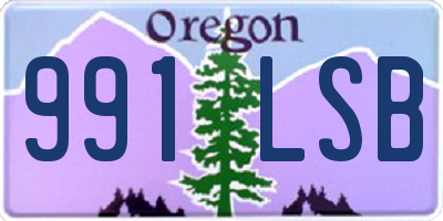 OR license plate 991LSB