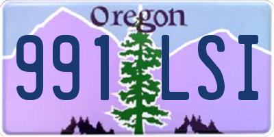 OR license plate 991LSI