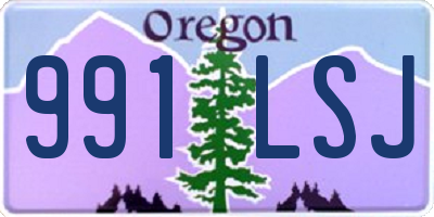 OR license plate 991LSJ