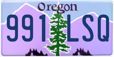 OR license plate 991LSQ