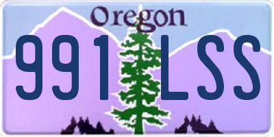 OR license plate 991LSS