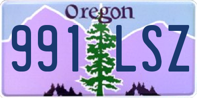 OR license plate 991LSZ