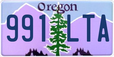 OR license plate 991LTA