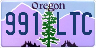 OR license plate 991LTC