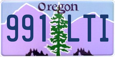 OR license plate 991LTI