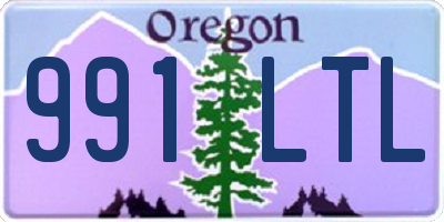 OR license plate 991LTL