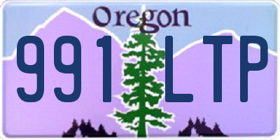OR license plate 991LTP