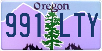 OR license plate 991LTY