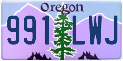 OR license plate 991LWJ