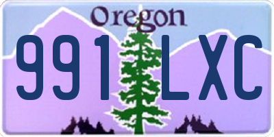 OR license plate 991LXC