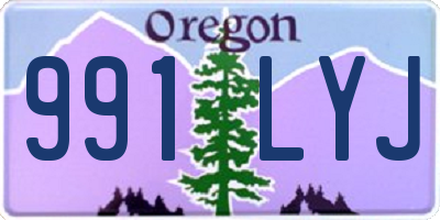 OR license plate 991LYJ