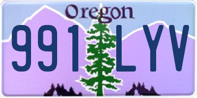 OR license plate 991LYV