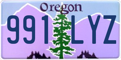 OR license plate 991LYZ