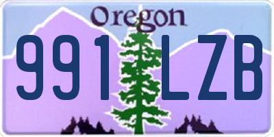 OR license plate 991LZB