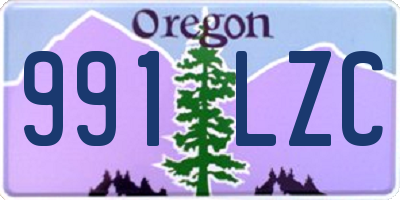 OR license plate 991LZC