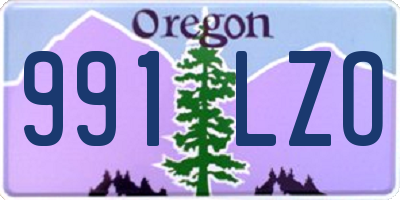 OR license plate 991LZO