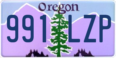 OR license plate 991LZP