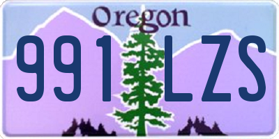 OR license plate 991LZS