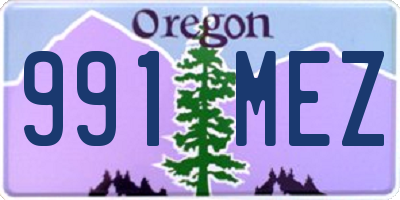 OR license plate 991MEZ