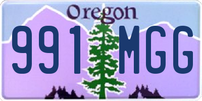 OR license plate 991MGG