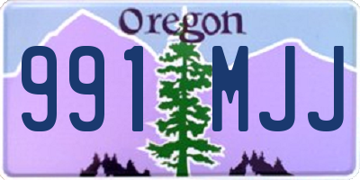 OR license plate 991MJJ