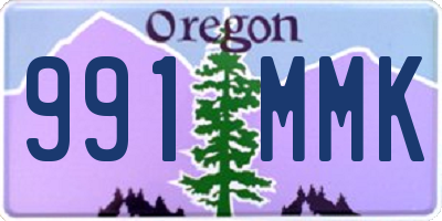 OR license plate 991MMK