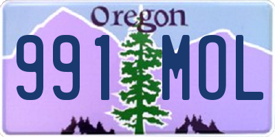 OR license plate 991MOL