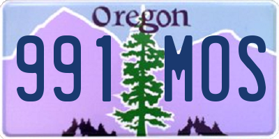 OR license plate 991MOS