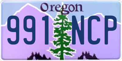 OR license plate 991NCP