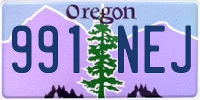 OR license plate 991NEJ