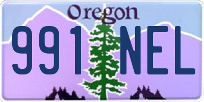 OR license plate 991NEL