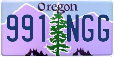 OR license plate 991NGG